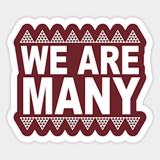 We Are Many Sticker
